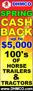 Get Cash Back on 100's of Horse Trailers and Tractors